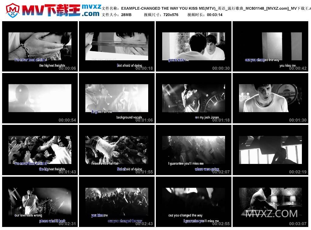 EXAMPLE-CHANGED THE WAY YOU KISS ME(MTV)_英语_流行歌曲_MC801148